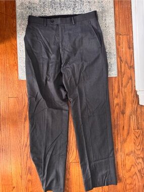 Alfani Men's Charcoal Straight-Leg Dress Pants